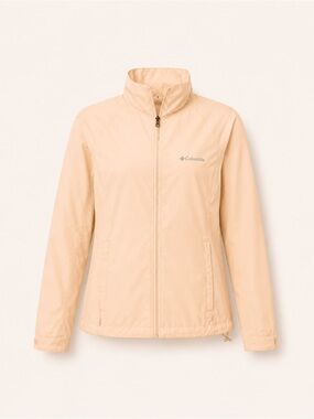Columbia Peach Lightweight Zip-Up Windbreaker Jacket – Size Small